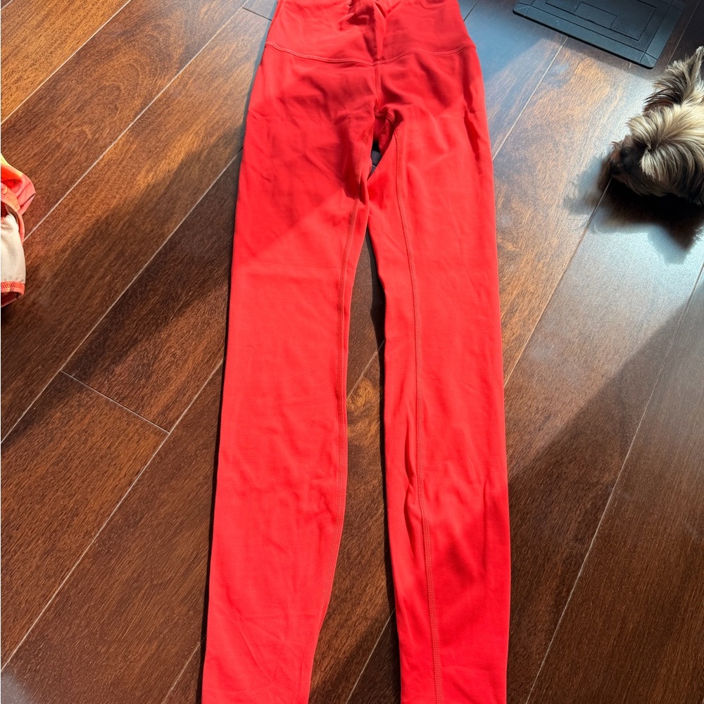 Lululemon Athletica Red Leggings